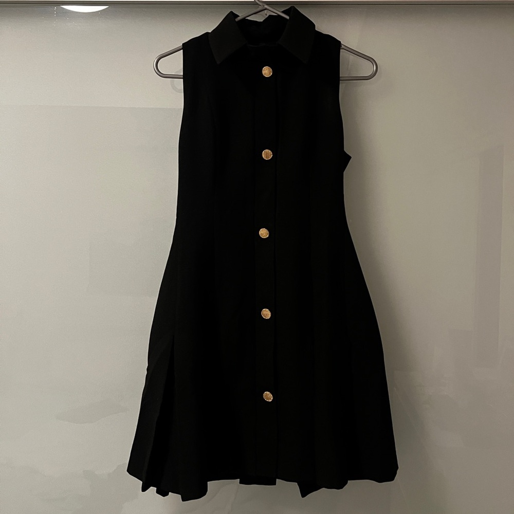 NWT Size XS Maeve Sleeveless Collared Button A-Line Dress
